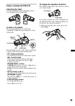 Предварительный просмотр 15 страницы Sony CDX-GT33U Operating Instructions Manual