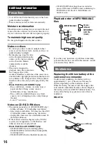 Предварительный просмотр 16 страницы Sony CDX-GT33U Operating Instructions Manual