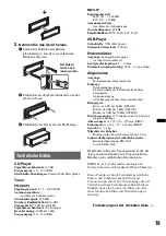 Предварительный просмотр 39 страницы Sony CDX-GT33U Operating Instructions Manual