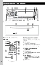 Предварительный просмотр 6 страницы Sony CDX-GT350 Operating Instructions Manual