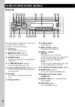 Предварительный просмотр 8 страницы Sony CDX-GT35U - Fm/am Compact Disc Player Operating Instructions Manual