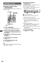 Предварительный просмотр 10 страницы Sony CDX-GT35U - Fm/am Compact Disc Player Operating Instructions Manual