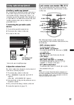 Предварительный просмотр 17 страницы Sony CDX-GT35U - Fm/am Compact Disc Player Operating Instructions Manual