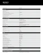 Preview for 3 page of Sony CDX-GT360MP Specifications