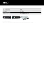 Preview for 4 page of Sony CDX-GT360MP Specifications