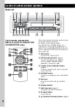 Preview for 6 page of Sony CDX-GT370 Operating Instructions Manual