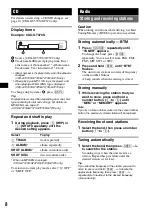 Preview for 8 page of Sony CDX-GT370 Operating Instructions Manual