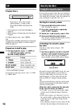 Preview for 10 page of Sony CDX-GT383A Operating Instructions Manual