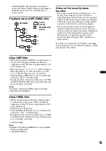 Preview for 15 page of Sony CDX-GT383A Operating Instructions Manual