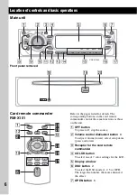 Preview for 6 page of Sony CDX-GT400 - Fm/am Compact Disc Player Operating Instructions Manual