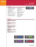 Preview for 1 page of Sony CDX-GT400 - Fm/am Compact Disc Player Specifications