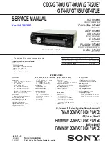 Sony CDX-GT40U Service Manual предпросмотр