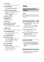 Preview for 7 page of Sony CDX-GT40UW Operating Instructions Manual