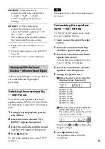 Preview for 13 page of Sony CDX-GT40UW Operating Instructions Manual