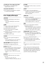 Preview for 21 page of Sony CDX-GT40UW Operating Instructions Manual