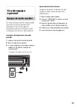 Preview for 39 page of Sony CDX-GT40UW Operating Instructions Manual