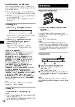 Preview for 10 page of Sony CDX-GT410U - Fm/am Compact Disk Player Operating Instructions Manual