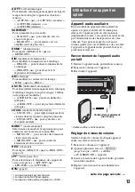 Preview for 55 page of Sony CDX-GT410U - Fm/am Compact Disk Player Operating Instructions Manual