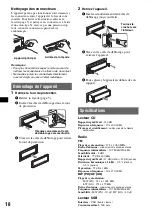 Preview for 60 page of Sony CDX-GT410U - Fm/am Compact Disk Player Operating Instructions Manual