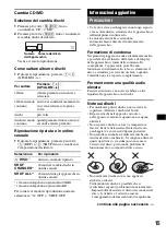 Preview for 79 page of Sony CDX-GT410U - Fm/am Compact Disk Player Operating Instructions Manual