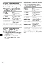 Preview for 98 page of Sony CDX-GT410U - Fm/am Compact Disk Player Operating Instructions Manual