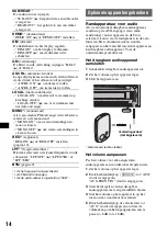 Preview for 100 page of Sony CDX-GT410U - Fm/am Compact Disk Player Operating Instructions Manual