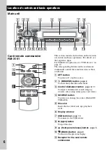 Preview for 6 page of Sony CDX GT420U - Radio / CD Operating Instructions Manual