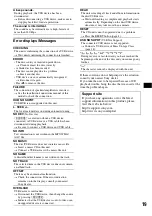 Preview for 19 page of Sony CDX GT420U - Radio / CD Operating Instructions Manual