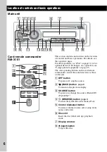 Предварительный просмотр 6 страницы Sony CDX GT430IP Operating Instructions Manual