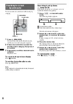 Предварительный просмотр 8 страницы Sony CDX GT430IP Operating Instructions Manual