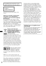 Preview for 2 page of Sony CDX-GT434U Operating Instructions Manual