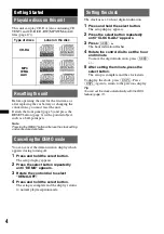 Preview for 4 page of Sony CDX-GT434U Operating Instructions Manual