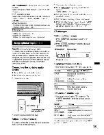 Предварительный просмотр 13 страницы Sony CDX-GT43IPW - Fm/am Compact Disc Player Operating Instructions Manual