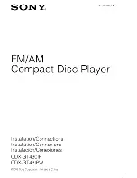 Предварительный просмотр 21 страницы Sony CDX-GT43IPW - Fm/am Compact Disc Player Operating Instructions Manual