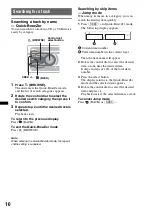 Предварительный просмотр 10 страницы Sony CDX-GT440U - Fm/am Compact Disc Player Operating Instructions Manual