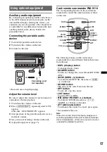 Предварительный просмотр 17 страницы Sony CDX-GT440U - Fm/am Compact Disc Player Operating Instructions Manual