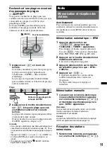 Предварительный просмотр 57 страницы Sony CDX-GT440U - Fm/am Compact Disc Player Operating Instructions Manual