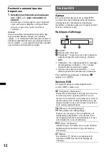 Предварительный просмотр 58 страницы Sony CDX-GT440U - Fm/am Compact Disc Player Operating Instructions Manual