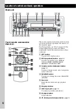 Предварительный просмотр 6 страницы Sony CDX-GT44IP Operating Instructions Manual