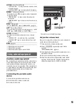 Предварительный просмотр 13 страницы Sony CDX-GT44IP Operating Instructions Manual