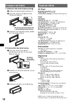 Предварительный просмотр 36 страницы Sony CDX-GT44IP Operating Instructions Manual