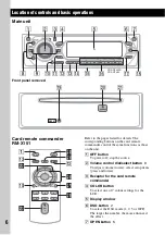 Предварительный просмотр 6 страницы Sony CDX-GT450 Operating Instructions Manual