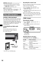 Предварительный просмотр 10 страницы Sony CDX-GT450 Operating Instructions Manual