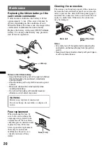 Предварительный просмотр 20 страницы Sony CDX-GT450U Operating Instructions Manual