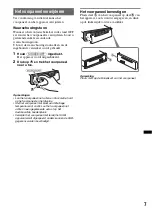 Предварительный просмотр 109 страницы Sony CDX-GT450U Operating Instructions Manual