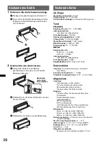 Preview for 42 page of Sony CDX-GT45IP Operating Instructions Manual