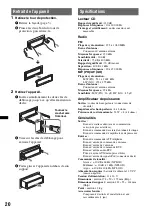 Preview for 64 page of Sony CDX-GT45IP Operating Instructions Manual