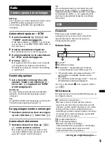 Preview for 97 page of Sony CDX-GT45IP Operating Instructions Manual