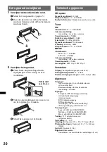 Preview for 108 page of Sony CDX-GT45IP Operating Instructions Manual