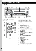 Preview for 6 page of Sony CDX-GT460US Operating Instructions Manual